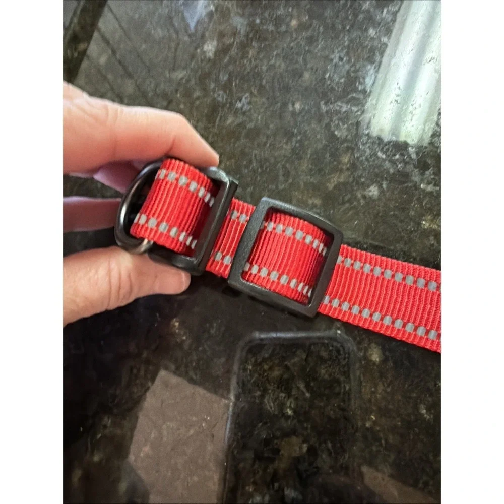 Red Padded Dog Head Collar for Gentle Control